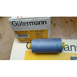 Spoletta filato Gutermann Tilolo No 70 MARA colore celeste 1932