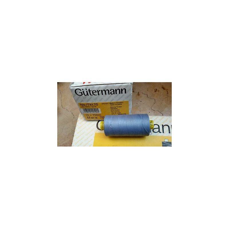 Spoletta filato Gutermann Tilolo No 70 MARA colore celeste 1932