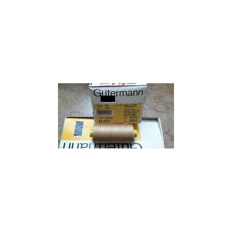 Spoletta filato Gutermann Tilolo No 70 M403 colore ocra 591