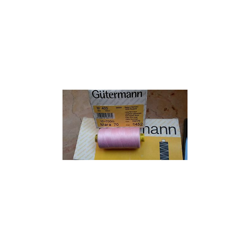 Spoletta filato Gutermann Tilolo No 70 MARA colore rosa 1452