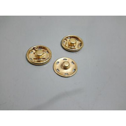N 4 Bottoni automatici a pressione in metallo colore oro mm 20 cm 2