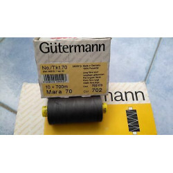 Scatola da 10 Spolette filato Gutermann Tilolo No 70 Mara colore grigio 7