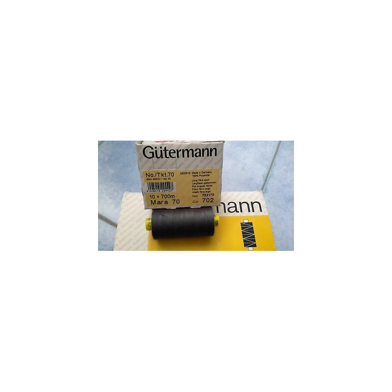 Scatola da 10 Spolette filato Gutermann Tilolo No 70 Mara colore grigio 7