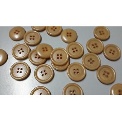 N. 10 Bottoni rotondi in plastica colore maroncino 4 fori mm 22 circa