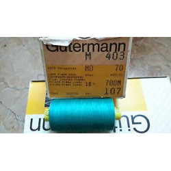 Spoletta filato Gutermann Tilolo No 70 M403 colore verde acqua 107