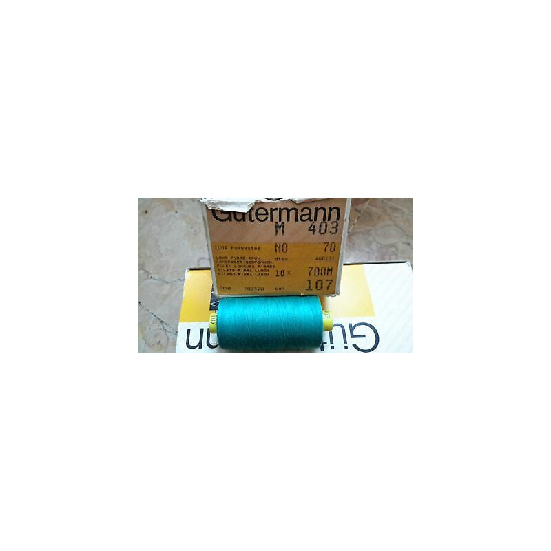 Spoletta filato Gutermann Tilolo No 70 M403 colore verde acqua 107
