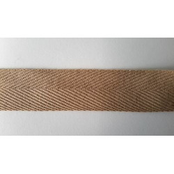Metri 5 fettuccia passamaneria tessuto spiga spina di pesce colore beige c