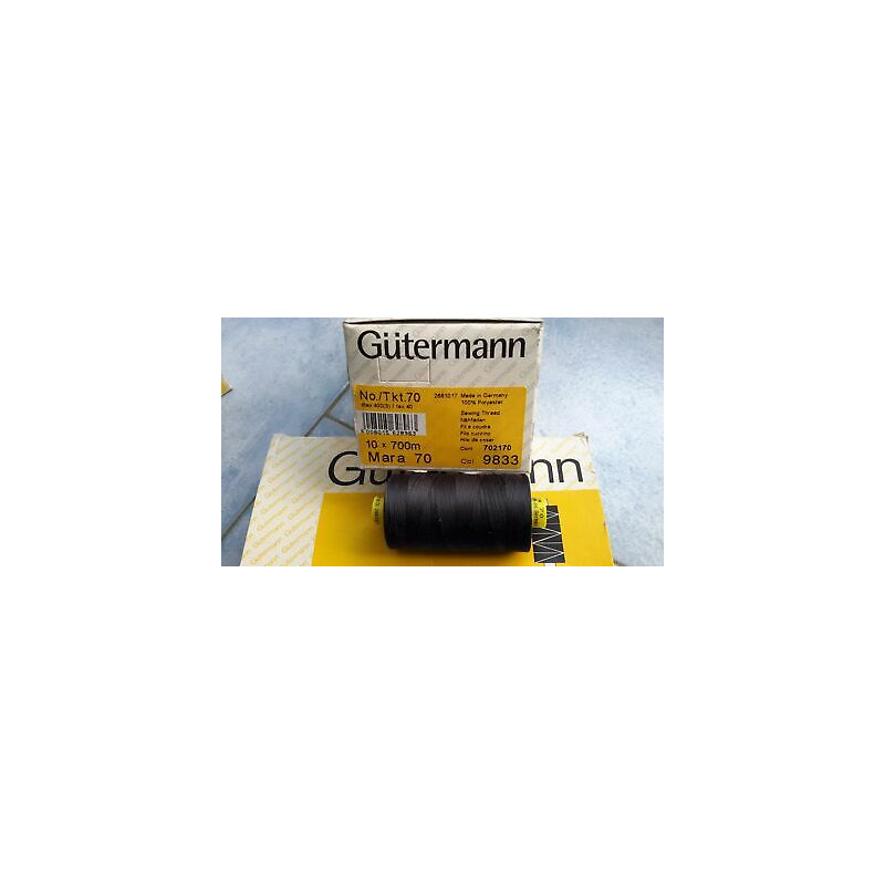Scatola da 10 Spolette filato Gutermann Tilolo No 70 Mara colore blu 9833