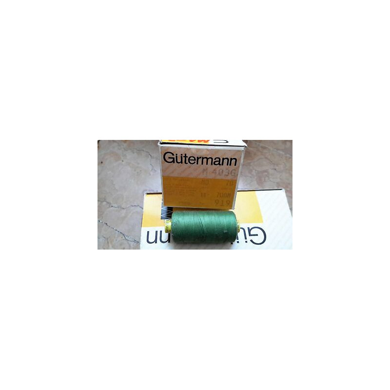 Spoletta filato Gutermann Tilolo No 70 M403 colore verde 919