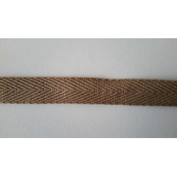 Metri 5 fettuccia passamaneria tessuto spiga spina di pesce colore beige c