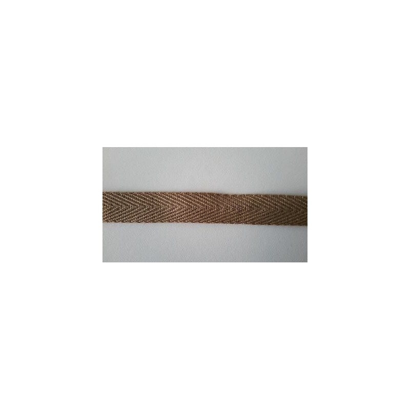 Metri 5 fettuccia passamaneria tessuto spiga spina di pesce colore beige c