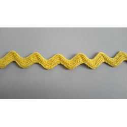 Mt 10 Passamaneria a serpentina colore giallo alta mm 16 