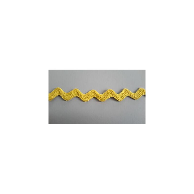 Mt 10 Passamaneria a serpentina colore giallo alta mm 16 