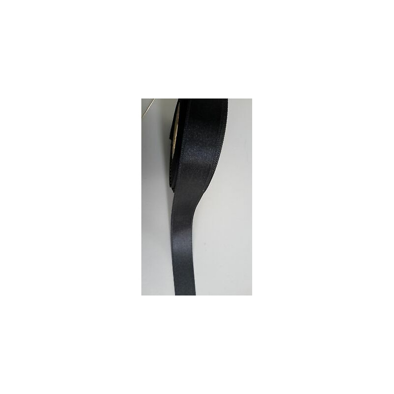 Mt. 5 Nastro di raso doppio raso alto cm. 1,5 NERO