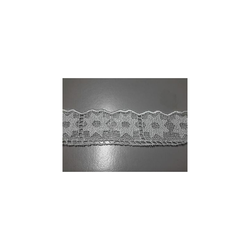 Metri 6,5 circa Passamaneria pizzo merletto bianco alta cm 3,5 circa
