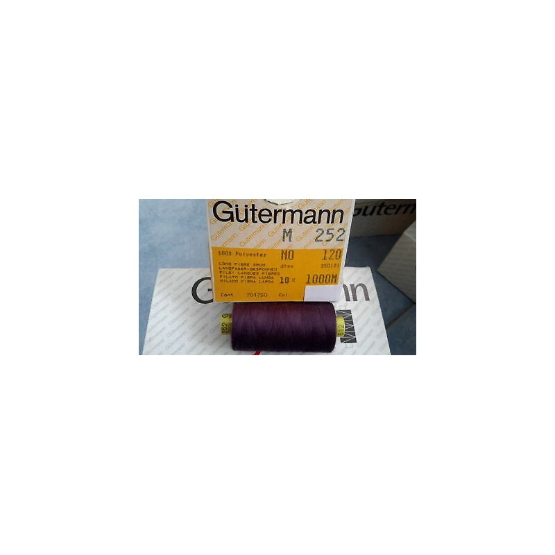 Spoletta filato Gutermann Tilolo No 120 M252 colore vinaccia 512 in Super 