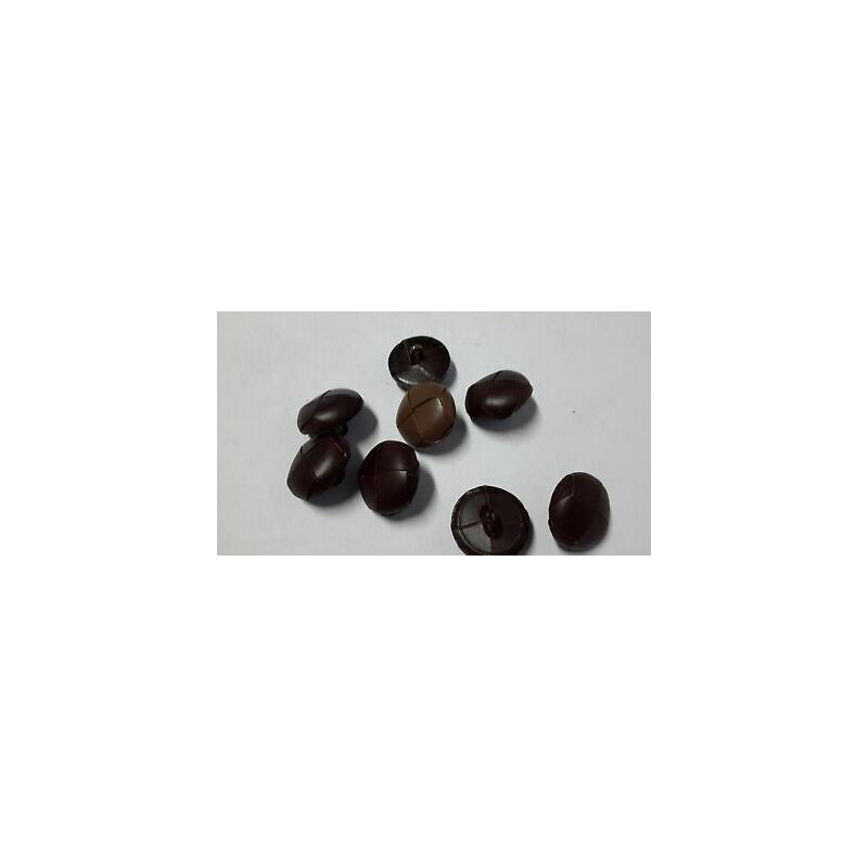 n 13 bottoni rotondi in finto cocco colore marrone varie tonalità cm 1,6 f