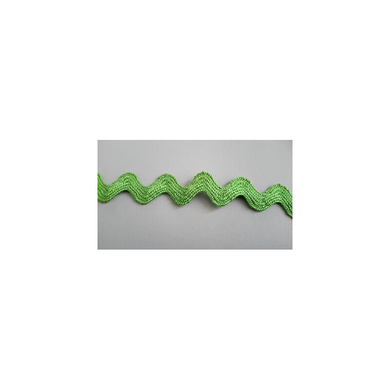 Mt 10 Passamaneria a serpentina colore verde alta mm 16 