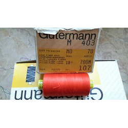 Spoletta filato Gutermann Tilolo No 70 M403 colore arancio 155