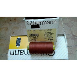 Spoletta filato Gutermann Tilolo No 70 M403 colore nocciola 649