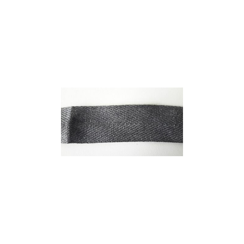 Metri 5 di Passamaneria fettuccia in tessuto spiga spina di pesce grigio a