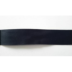 Metri 5 di Passamaneria in tessuto liscio cotone 100% nero alta cm. 2,5