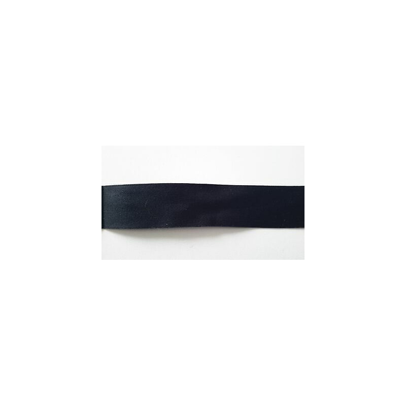 Metri 5 di Passamaneria in tessuto liscio cotone 100% nero alta cm. 2,5