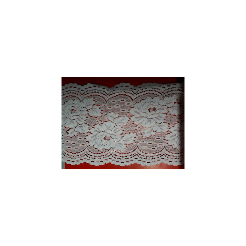 Metri 1 di Passamaneria in pizzo finissimomerletto colore rosa alta cm 12,