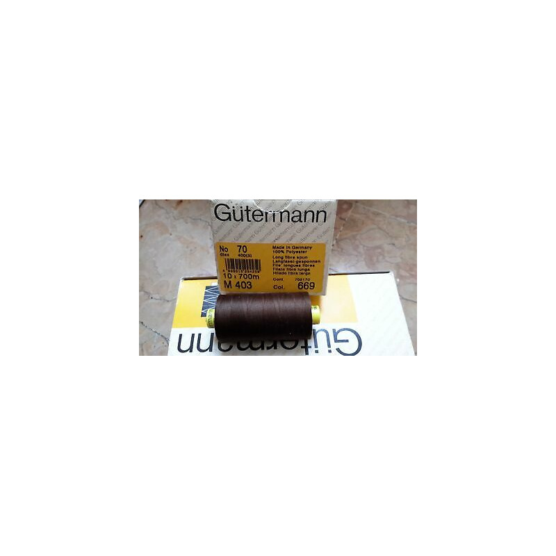 Spoletta filato Gutermann Tilolo No 70 M403 colore marrone 817
