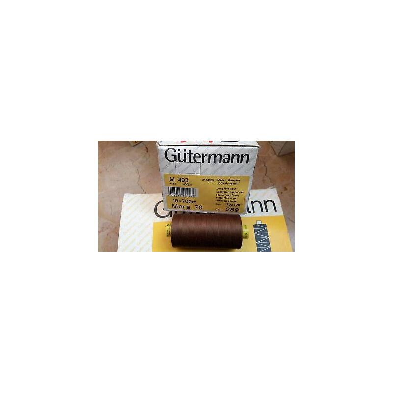 Spoletta filato Gutermann Tilolo No 70 MARA colore marroncino 289