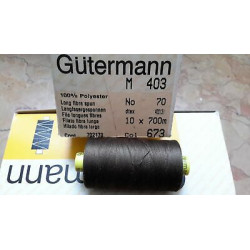Spoletta filato Gutermann Tilolo No 70 M403 colore marrone 673