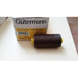 Spoletta filato Gutermann Tilolo No 70 MARA colore marrone 673