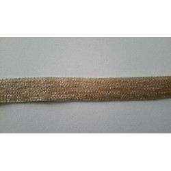 Metri 5 di Passamaneria fettuccia in tessuto ciniglia beige alta cm. 1,5