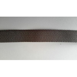 Metri 5 circa fettuccia passamaneria tessuto spiga spina di pesce colore m