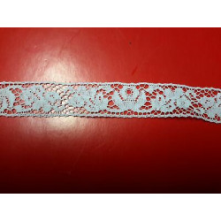 Metri 1 di Passamaneria in pizzo merletto colore bianco alta cm 1,8