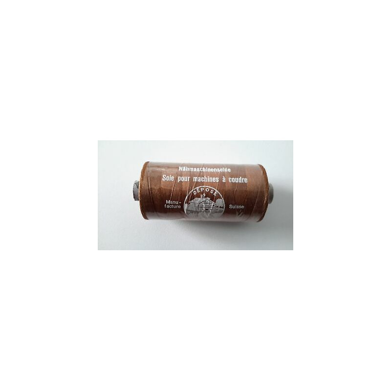 n. 1 Spoletta Filato seta UNIVERSAL ZWICKY N.70/3 mt 700 cad colore marro