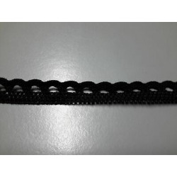 Metri 10 circa Passamaneria pizzo merletto marrone scuro alta cm 1 circa