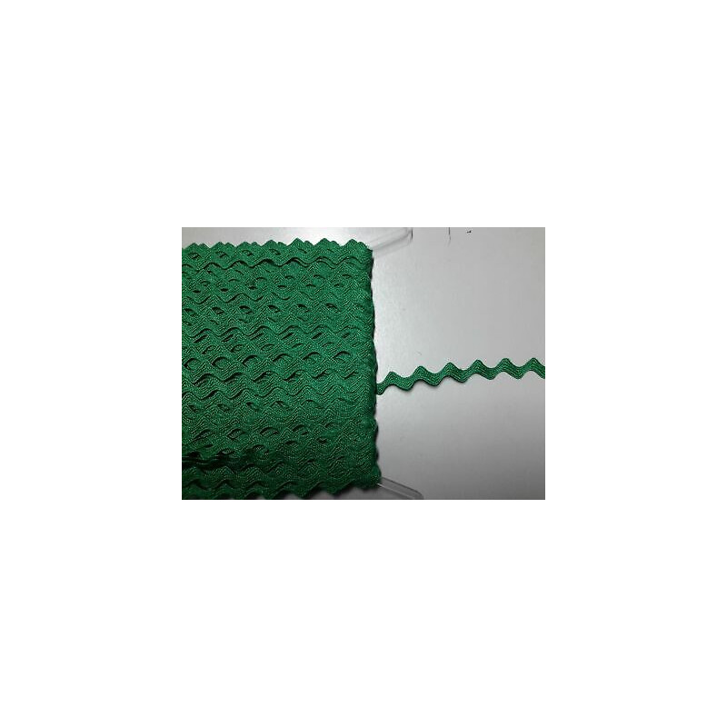 Mt 25 Passamaneria a serpentina colore verde alta mm 5 