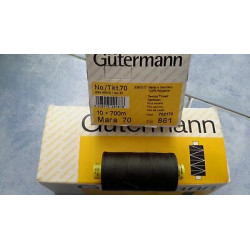 Scatola da 10 Spolette filato Gutermann Tilolo No 70 Mara colore marrone 