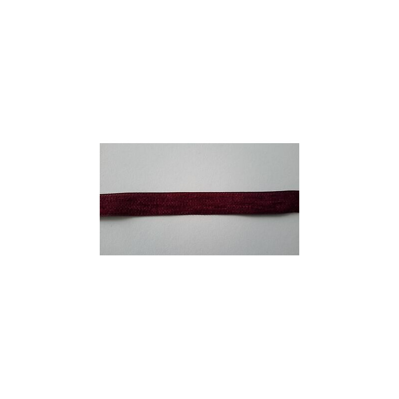 Metri 5 di Passamaneria fettuccia in tessuto ciniglia bordeaux alta cm. 1,