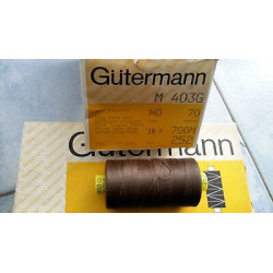 Scatola da 10 Spolette filato Gutermann Tilolo No 70 M403 colore marrone 