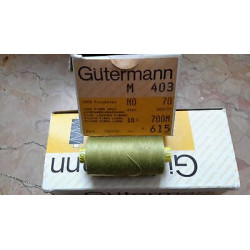 Spoletta filato Gutermann Tilolo No 70 M403 colore verde pisello 615