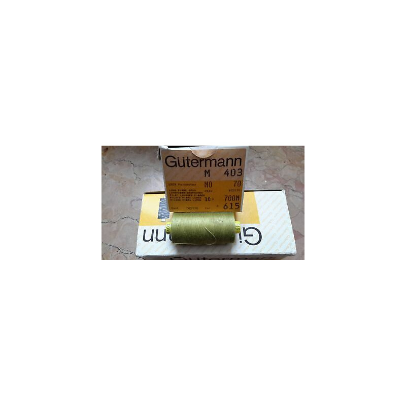 Spoletta filato Gutermann Tilolo No 70 M403 colore verde pisello 615