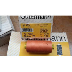 Spoletta filato Gutermann Tilolo No 70 MARA colore arancio chiaro 612