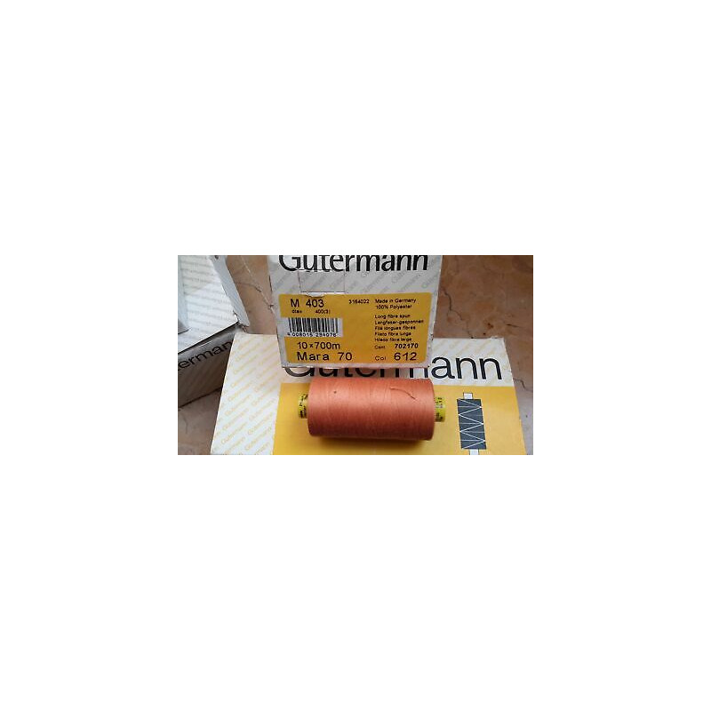 Spoletta filato Gutermann Tilolo No 70 MARA colore arancio chiaro 612