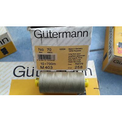 Scatola da 10 Spolette filato Gutermann Tilolo No 70 M403 colore cammello