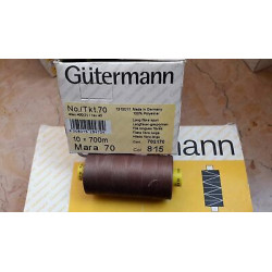 Spoletta filato Gutermann Tilolo No 70 MARA colore marroncino 815