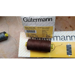 Spoletta filato Gutermann Tilolo No 70 MARA colore marrone 406