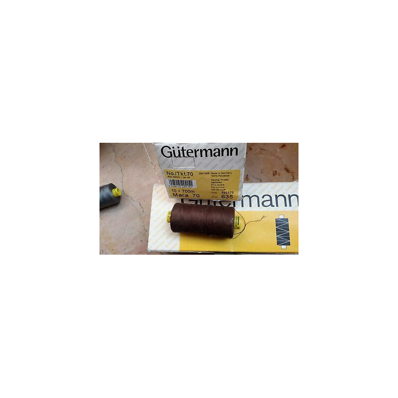 Spoletta filato Gutermann Tilolo No 70 MARA colore marrone 406