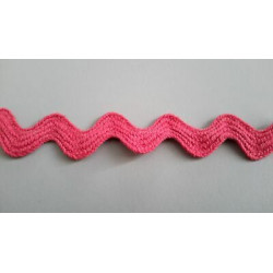 Mt 10 Passamaneria a serpentina colore fuxia alta mm 16 